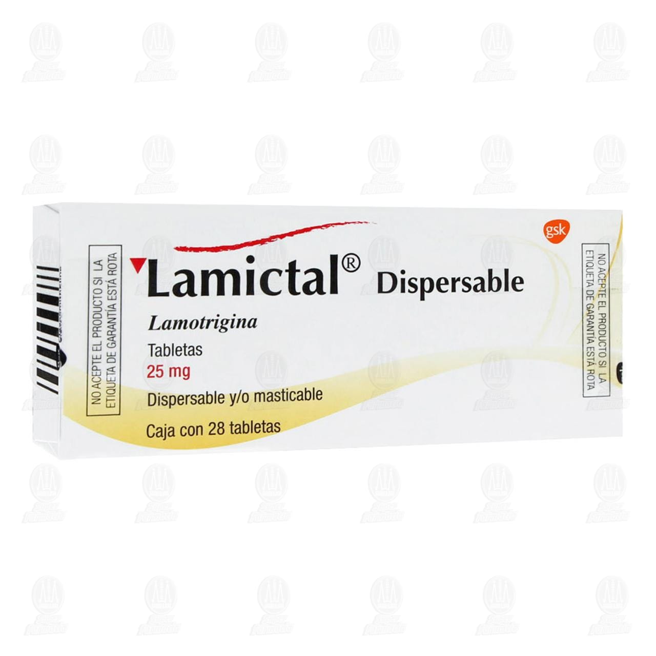 Lamictal Dispersable 25 mg, 28 Tabletas. image number 0