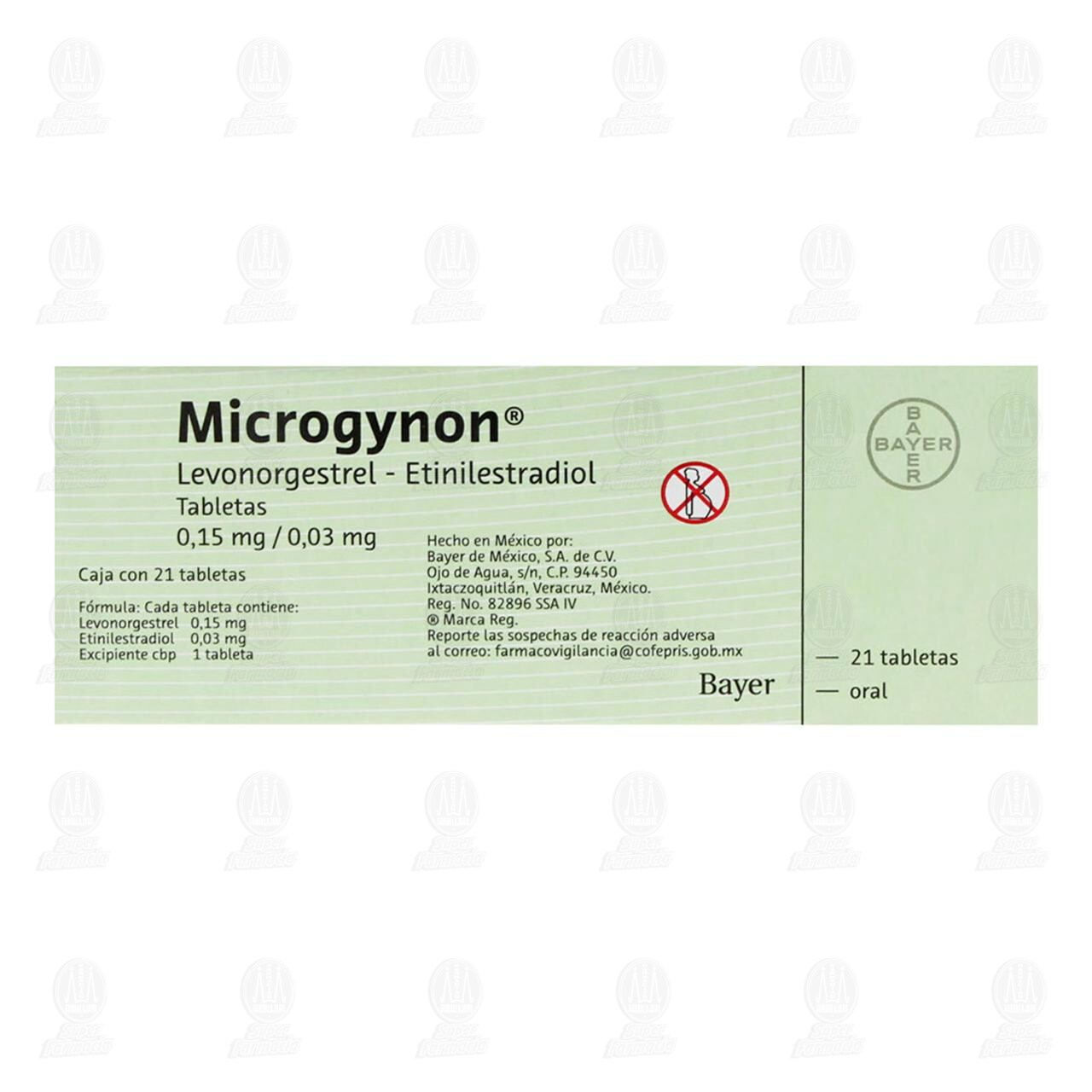 Microgynon 0.15mg/0.03mg, 21 Tabletas. image number 2