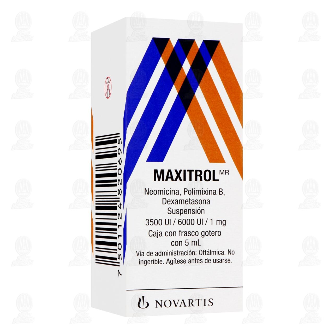 Maxitrol  3500UI/6000UI/1mg Suspensi&oacute;n Gotas, 5 ml. image number 0