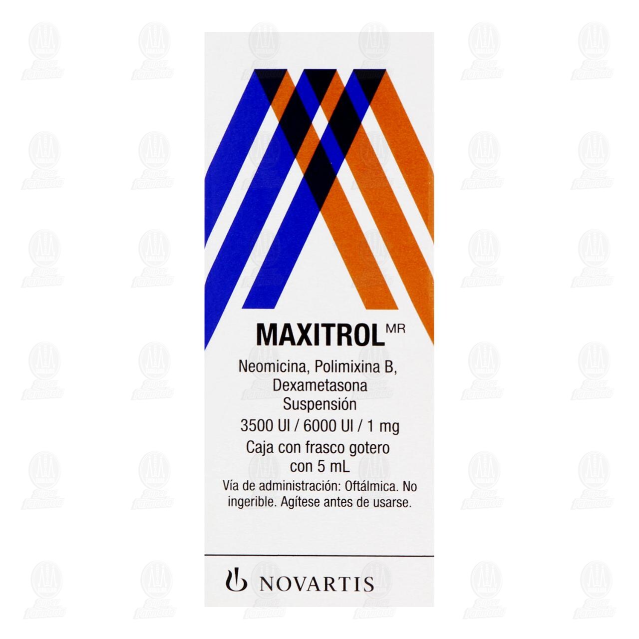 Maxitrol  3500UI/6000UI/1mg Suspensi&oacute;n Gotas, 5 ml. image number 1