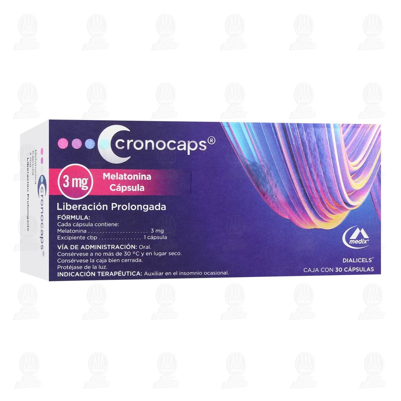 Cronocaps 3 mg, 30 Cápsulas. image number 0