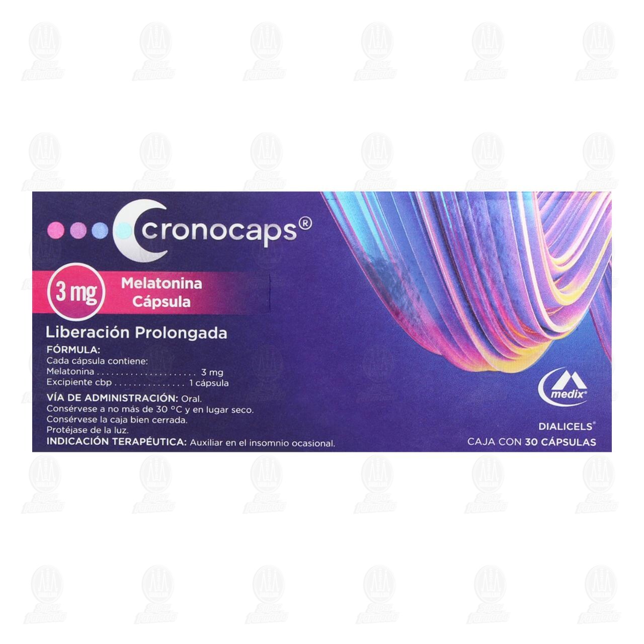 Cronocaps 3 mg, 30 Cápsulas. image number 1