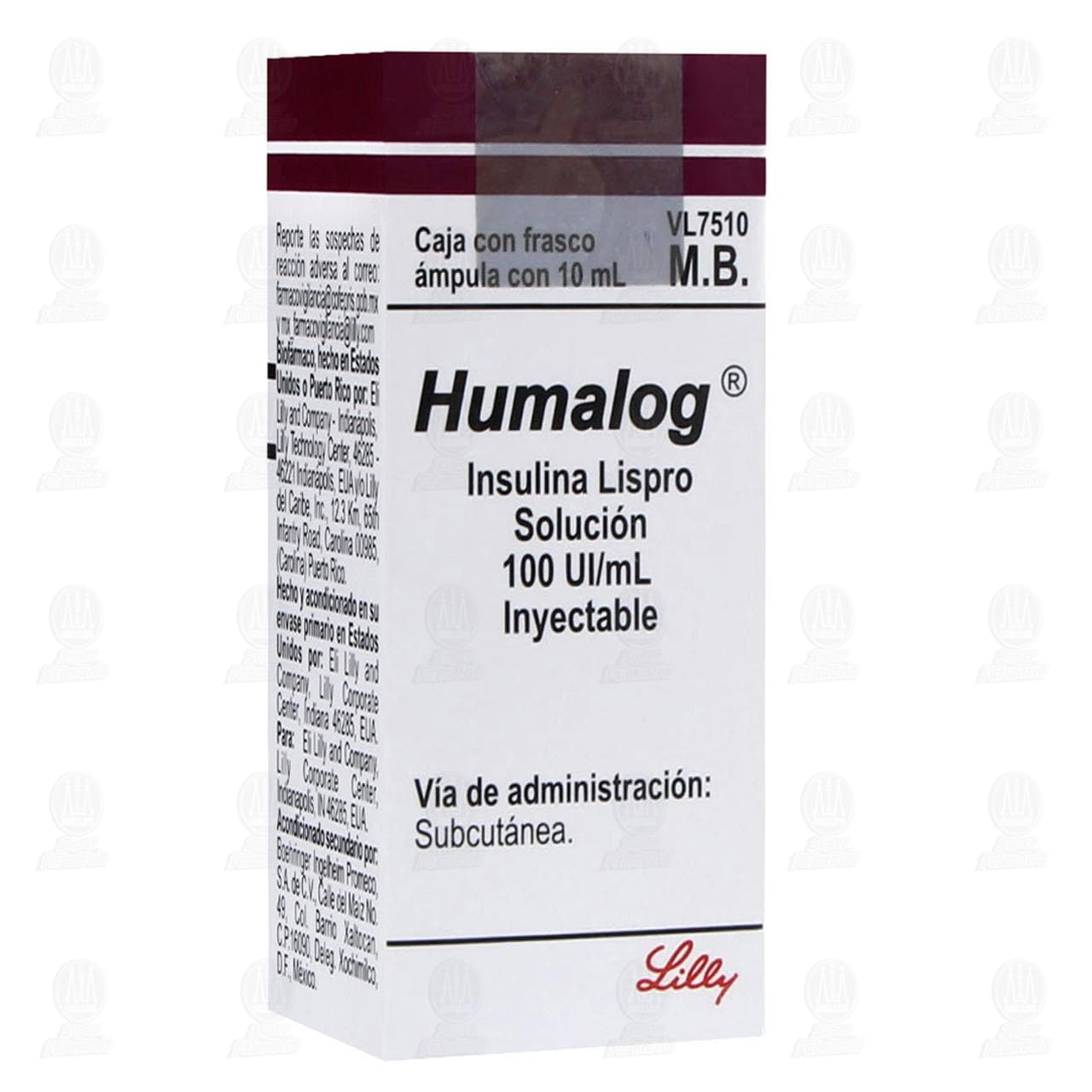 Humalog 100UI/ml Soluci&oacute;n Inyectable &Aacute;mpula, 10 ml. image number 0