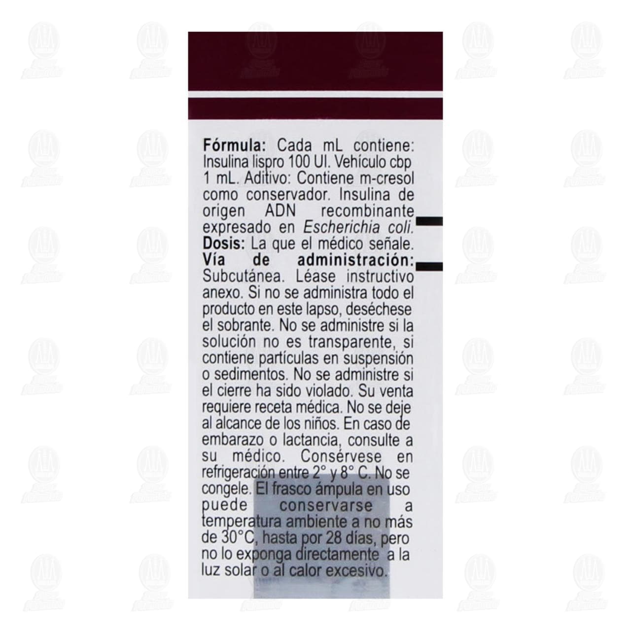 Humalog 100UI/ml Soluci&oacute;n Inyectable &Aacute;mpula, 10 ml. image number 2
