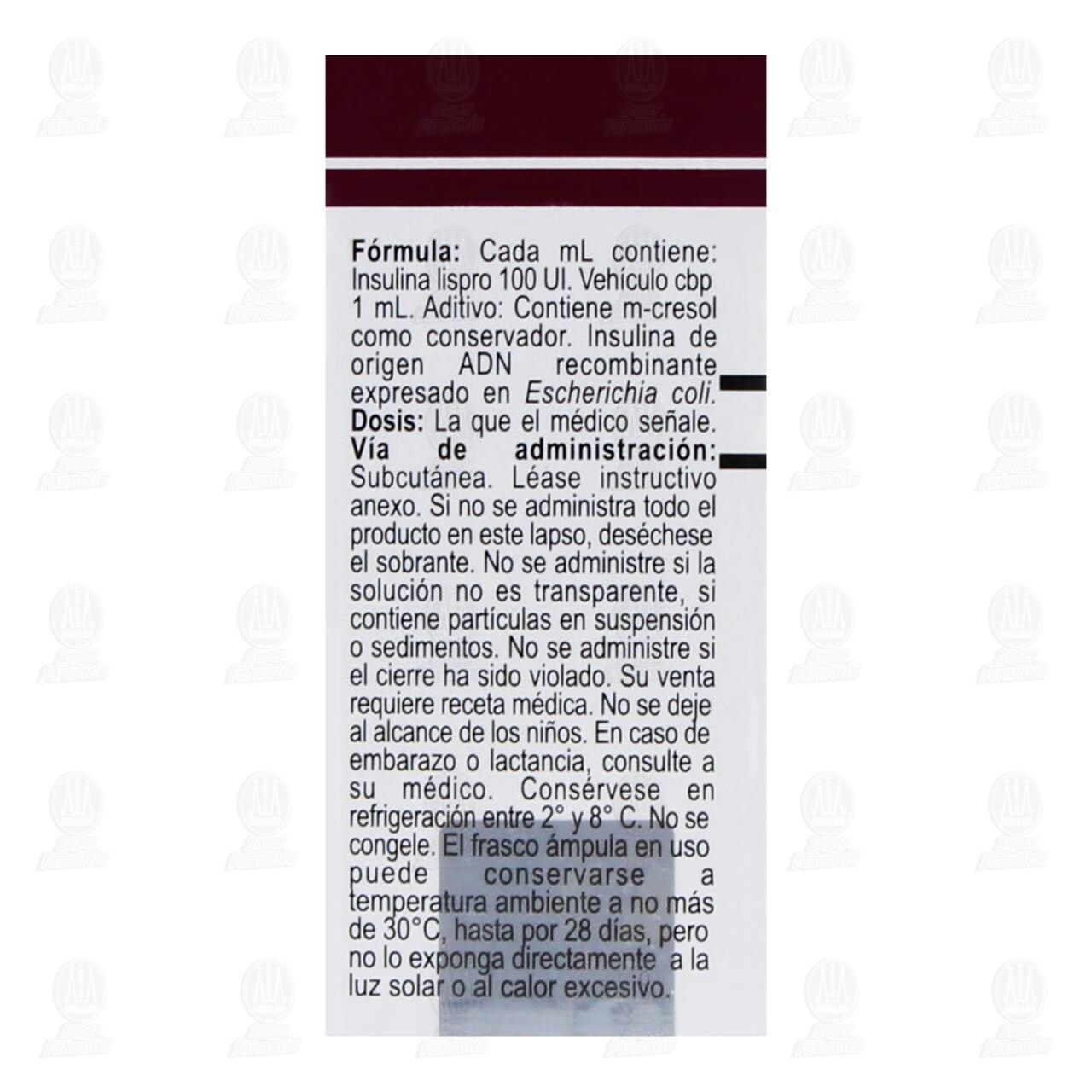 Humalog 100UI/ml Soluci&oacute;n Inyectable &Aacute;mpula, 10 ml. image number 2