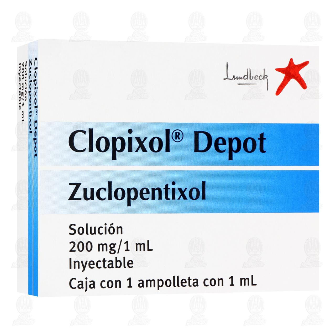 Clopixol Depot 200mg/1ml Solución Inyectable, 1 Ampolleta 1 ml.