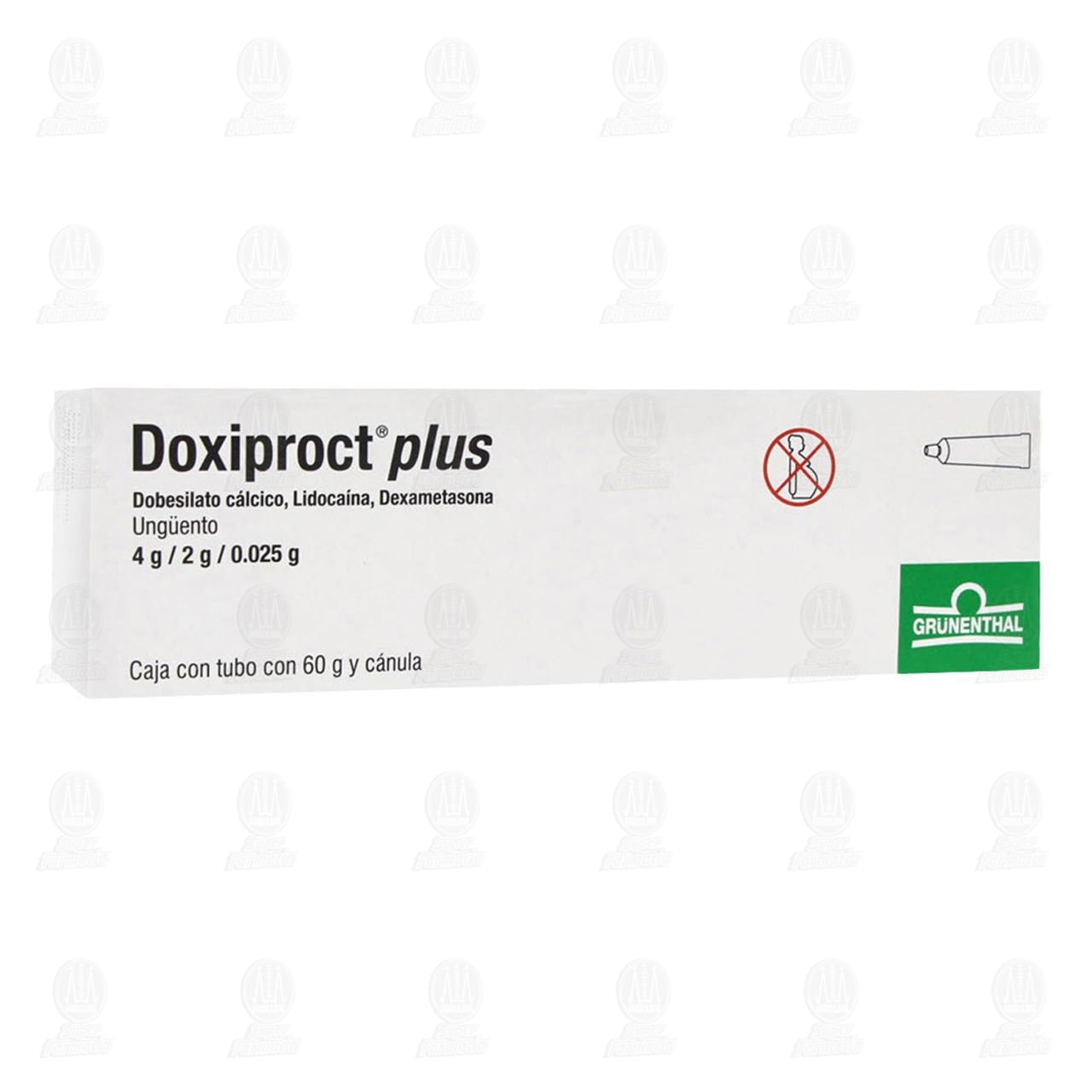 Doxiproct Plus Ungüento 4gr/2gr/0.025gr, 60 gr. image number 0
