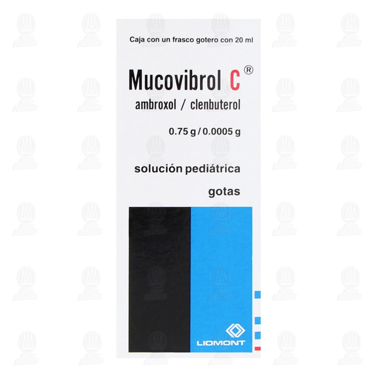 Mucovibrol C Soluci&oacute;n Pedi&aacute;trica Gotas 0.75gr/0.0005gr, 20 ml. image number 1