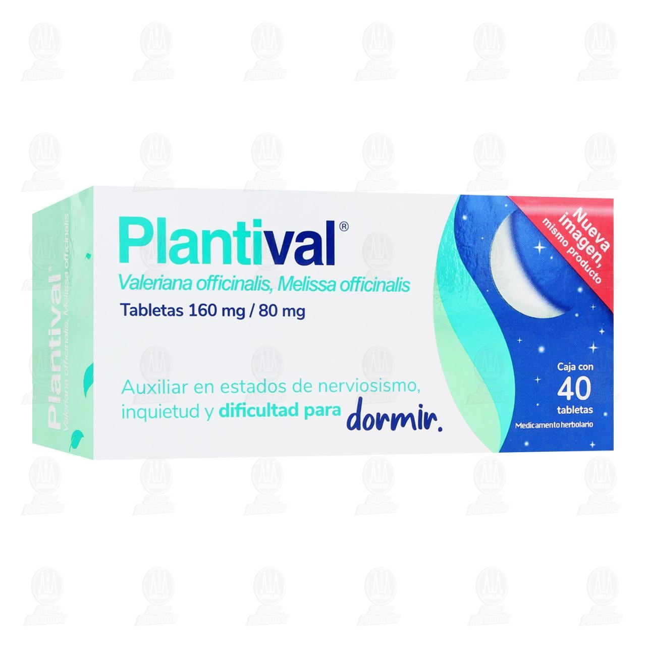 Plantival Tabletas 160 mg/80mg, 40 Tabletas.