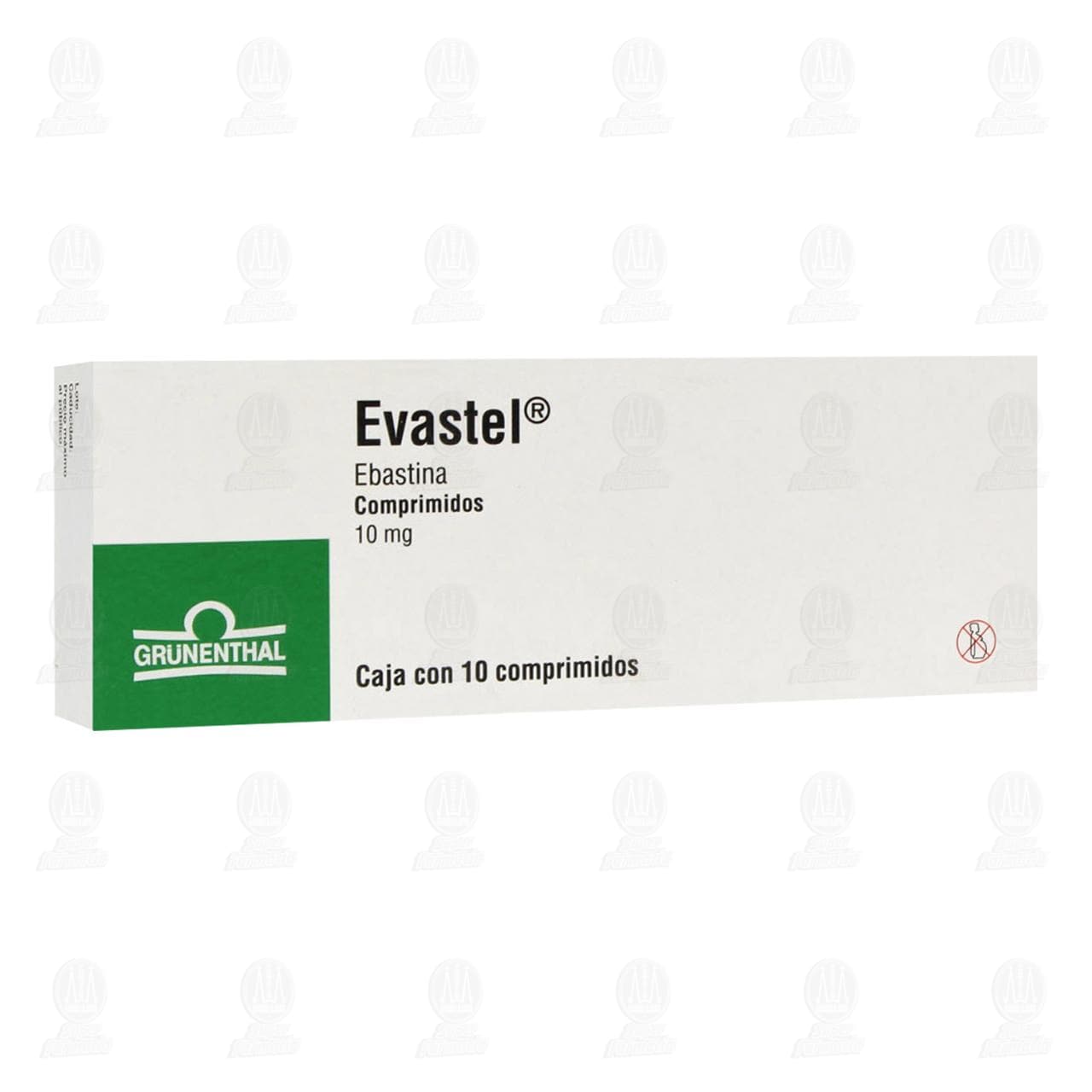 Imagen para Evastel 10 mg, 10 Comprimidos.