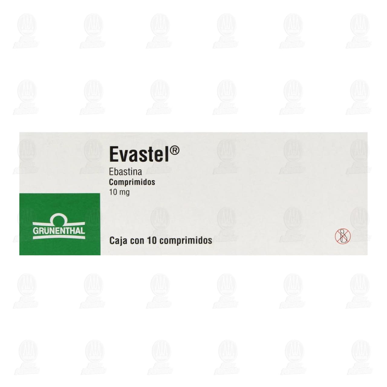 Evastel 10 mg, 10 Comprimidos. image number 1