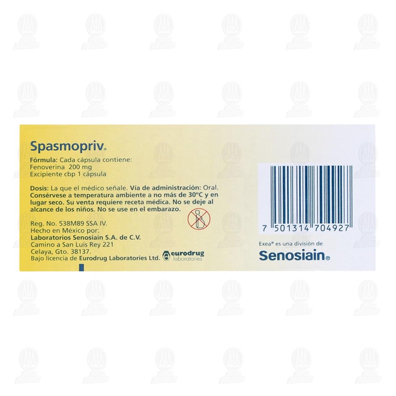 Spasmopriv 200 mg, 12 C&aacute;psulas. image number 2