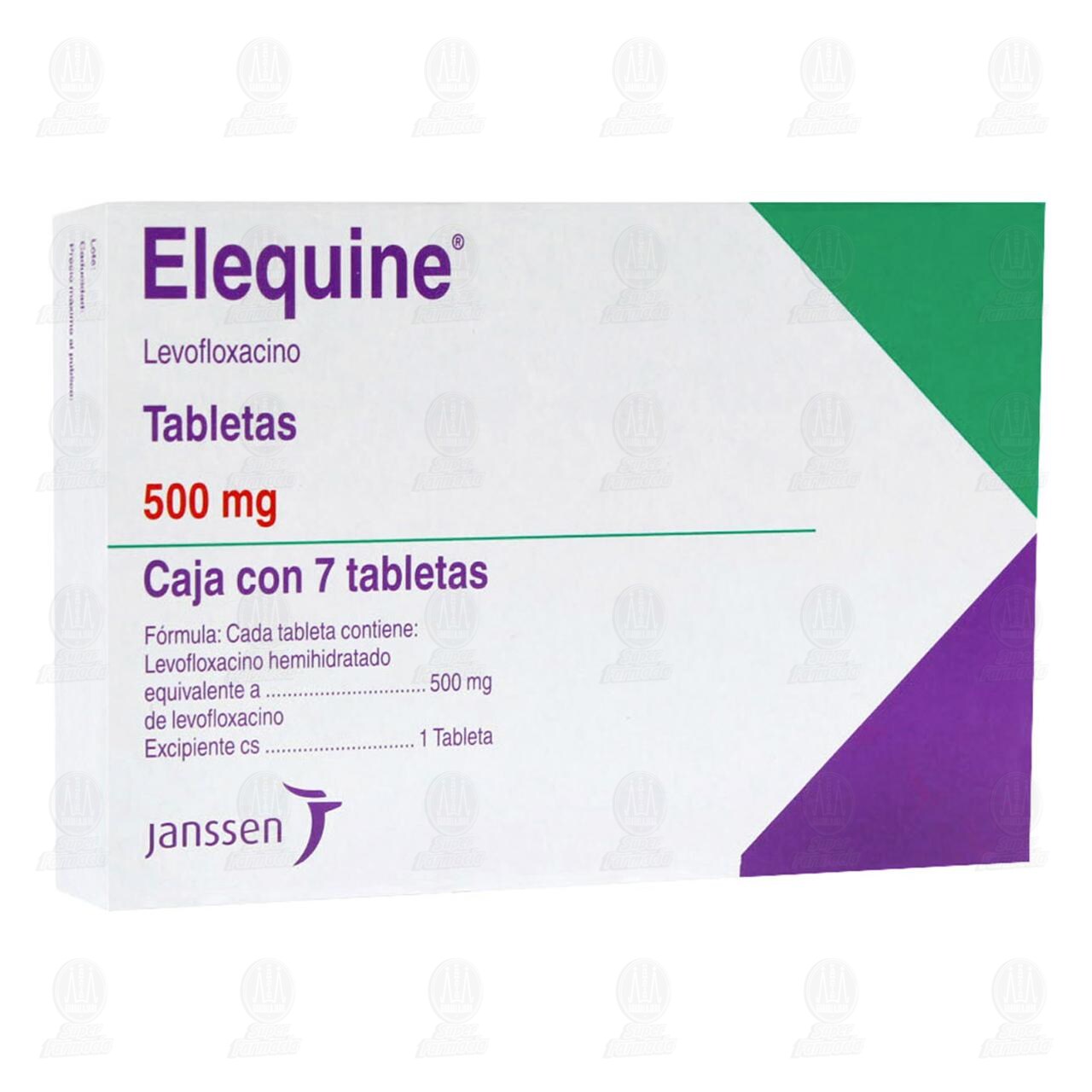 Elequine 500 mg, 7 Tabletas. image number 0