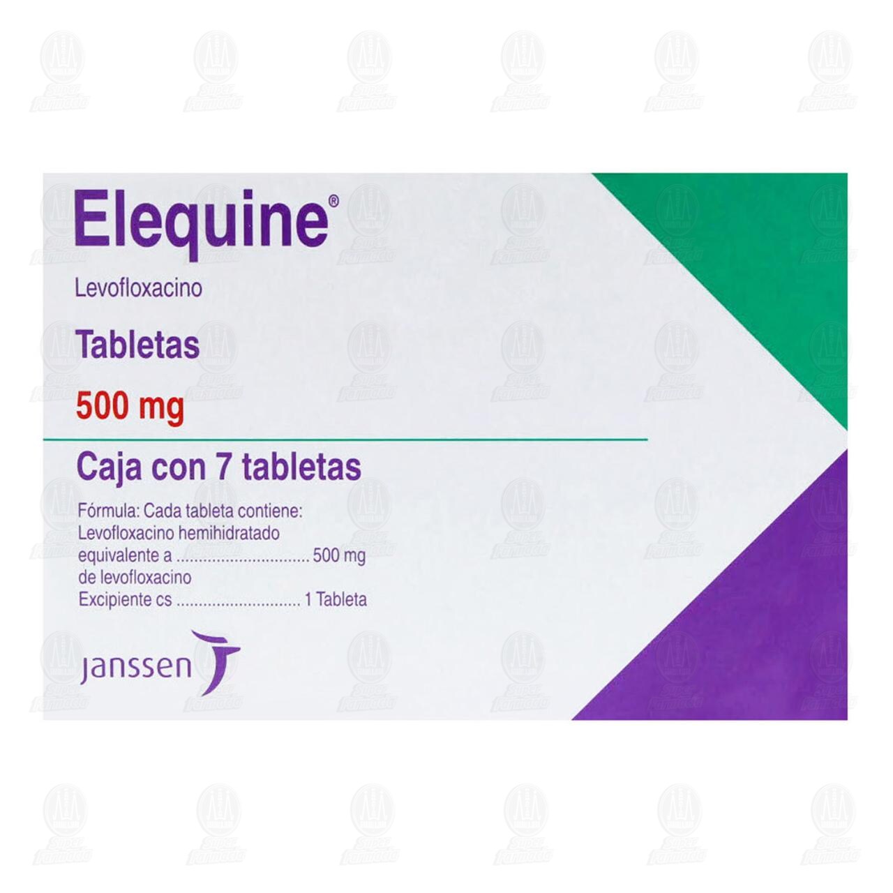 Elequine 500 mg, 7 Tabletas. image number 1