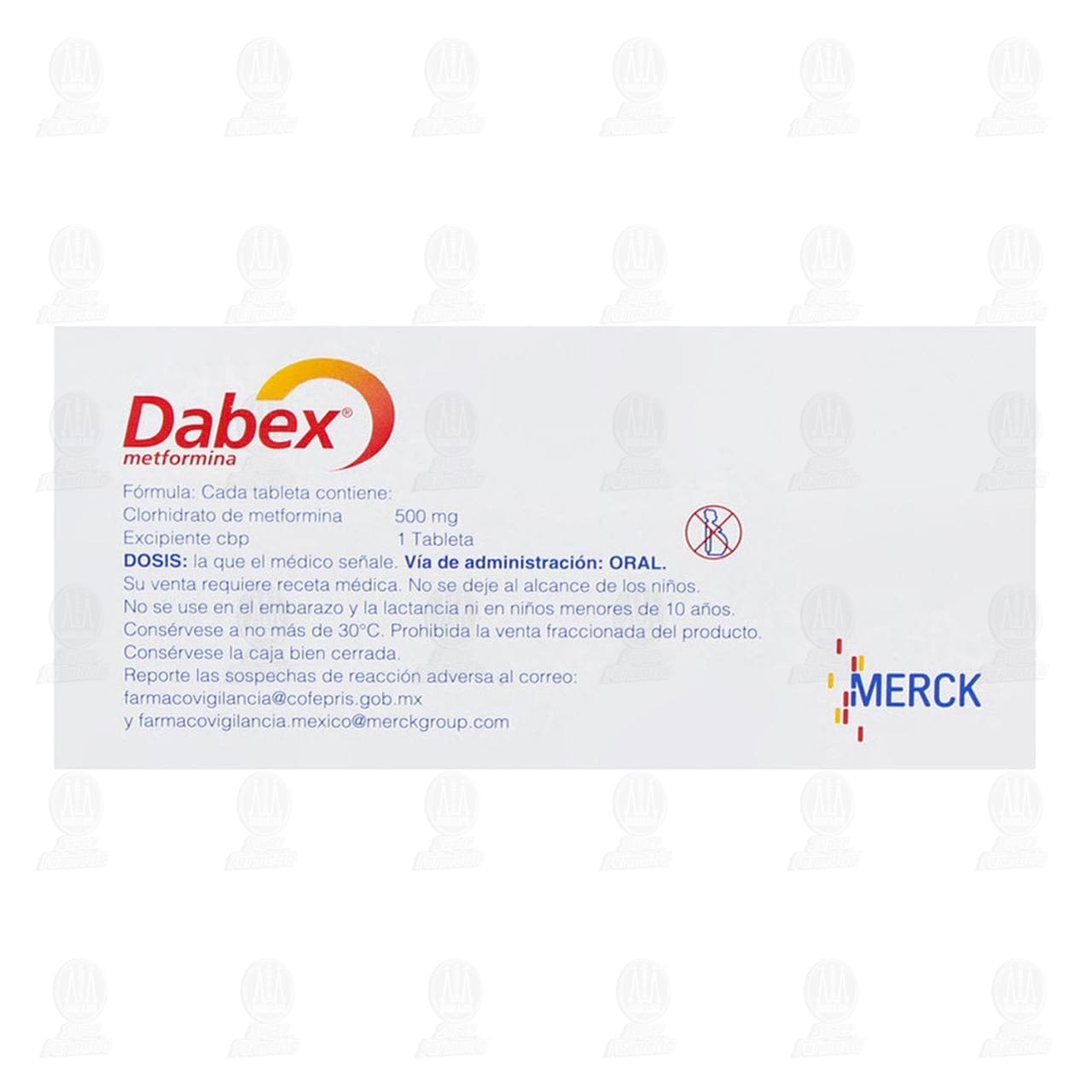 Dabex 500 mg, 60 Tabletas. image number 2