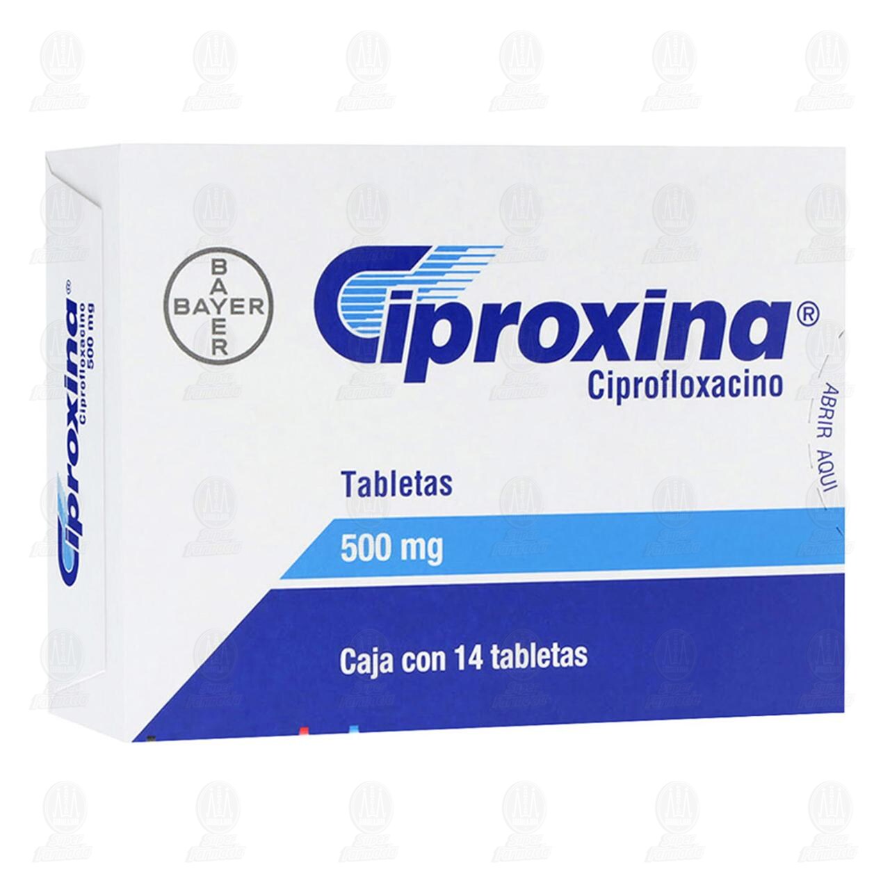 Ciproxina 500 mg, 14 Tabletas. image number 0