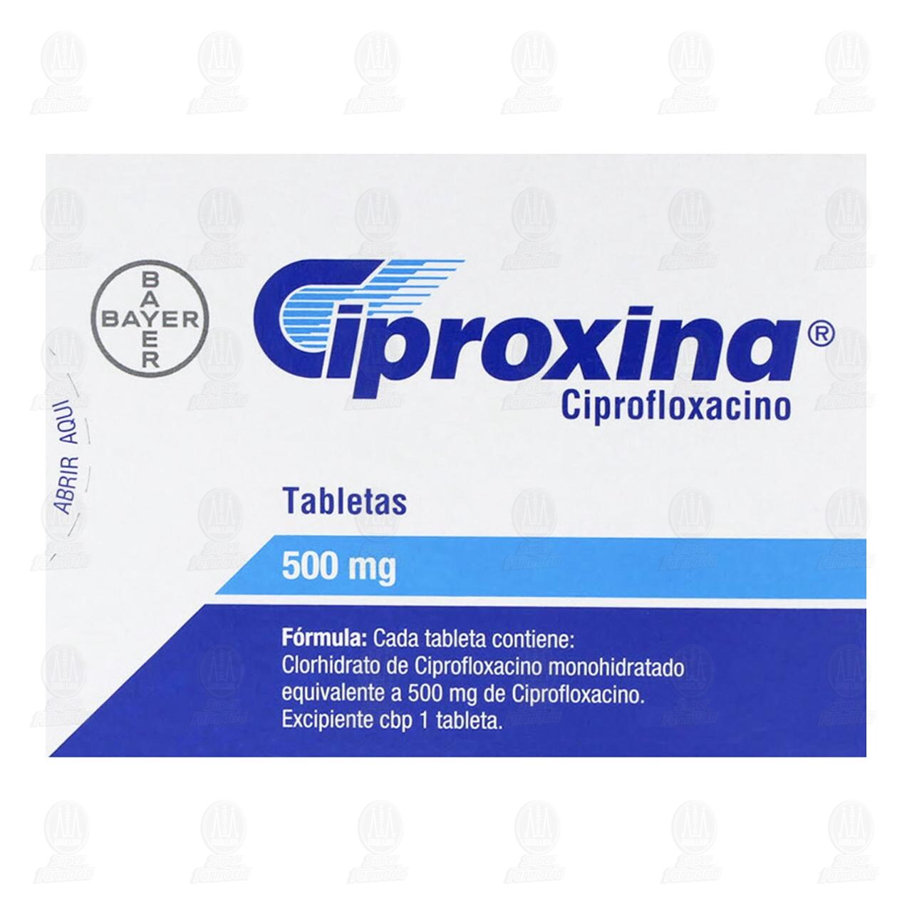 Ciproxina 500 mg, 14 Tabletas. image number 2