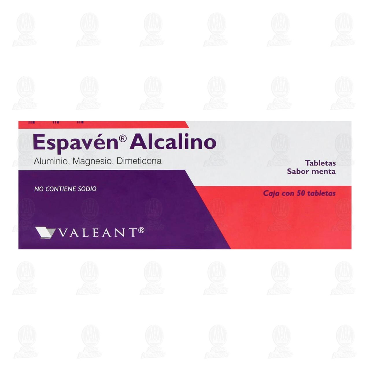 Espav&eacute;n Alcalino, 50 Tabletas. image number 1