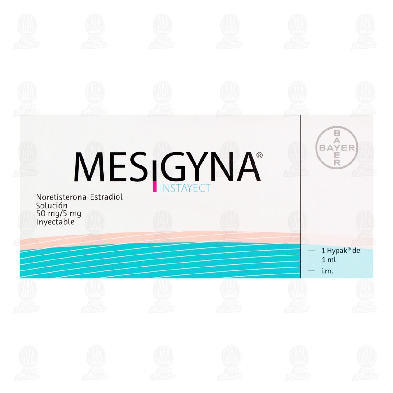 Mesigyna Instayect 50mg/5mg, 1 Jeringa 1 ml. image number 1