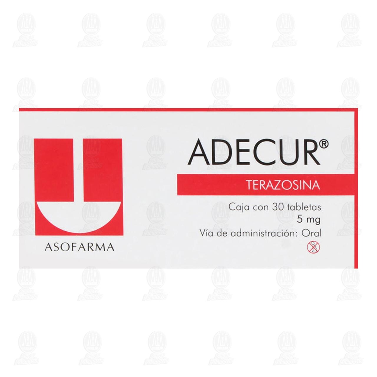 Adecur 5 mg, 30 Tabletas. image number 1