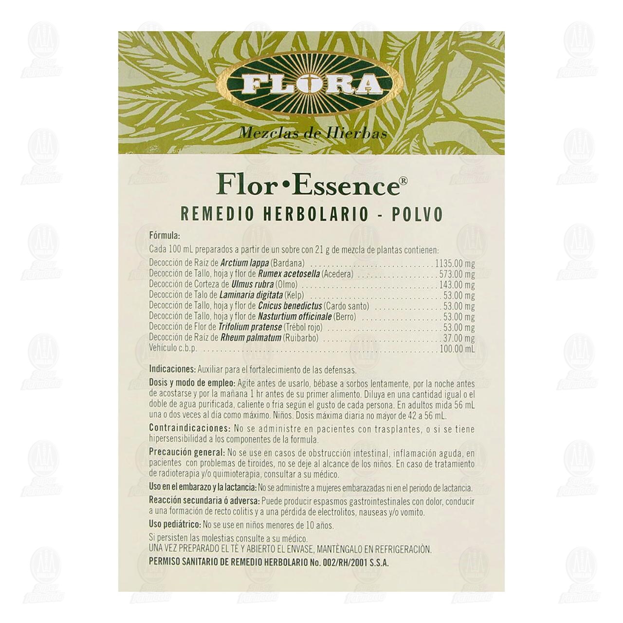 Flor-Essence Polvo, 3 Sobres de 21 gr c/u. image number 2