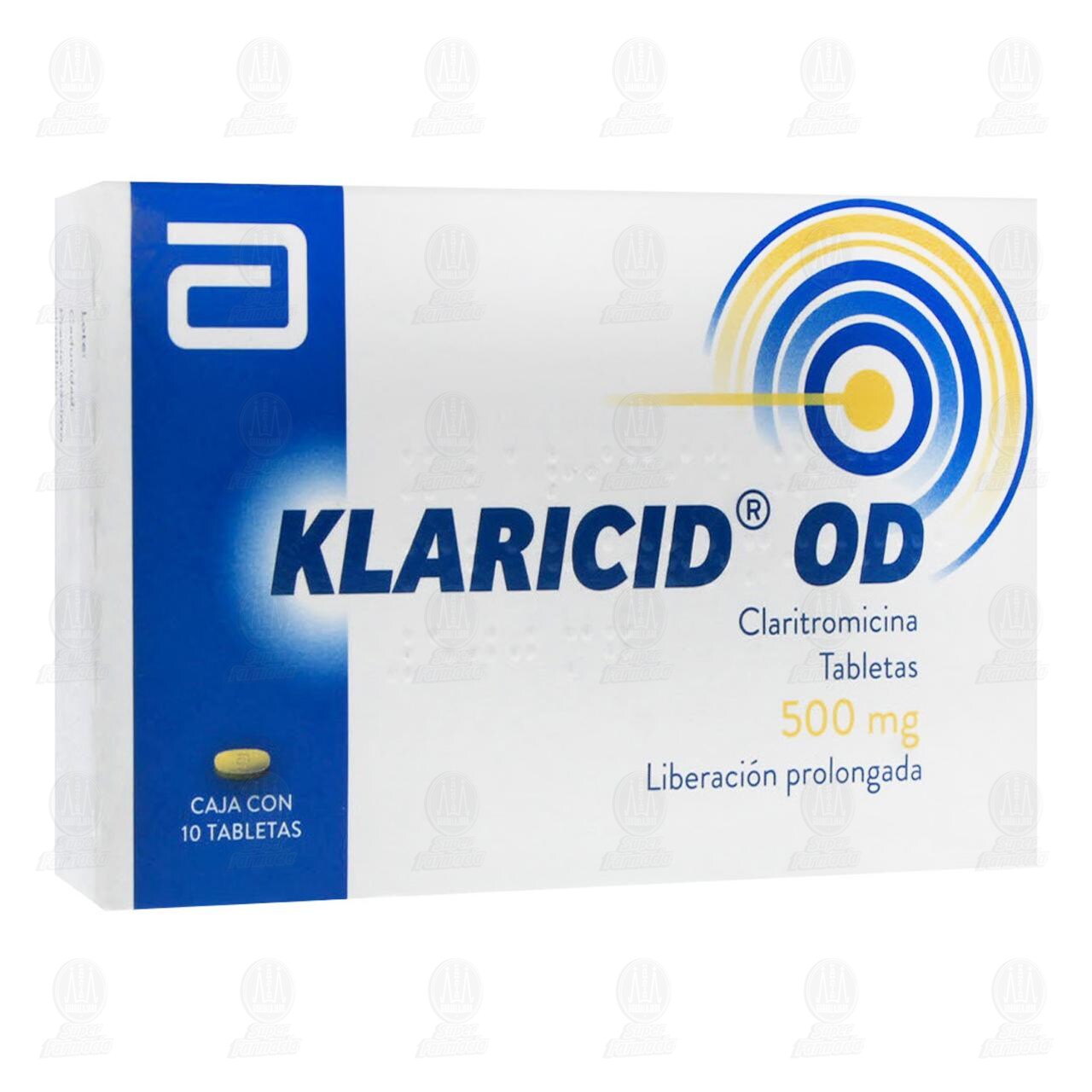 Klaricid OD 500 mg, 10 Tabletas. image number 0