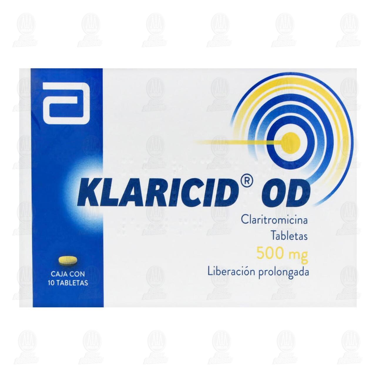 Klaricid OD 500 mg, 10 Tabletas. image number 1