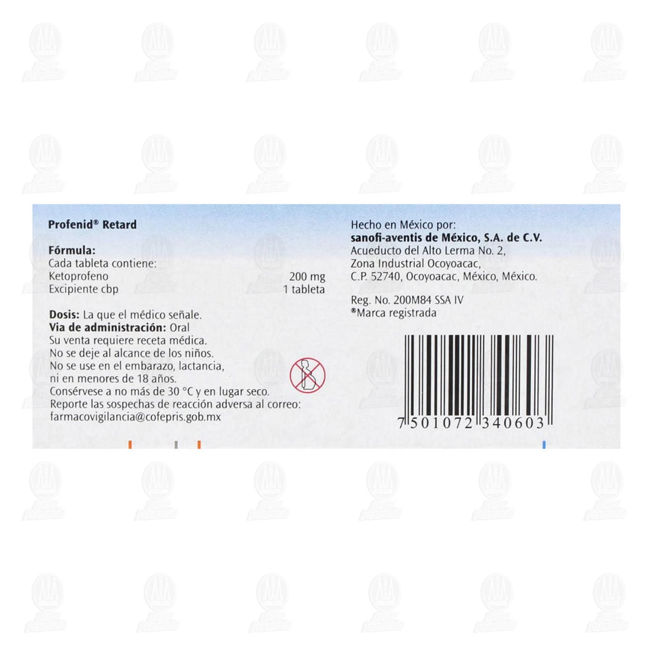 Profenid Retard 200 mg, 20 Tabletas. image number 2