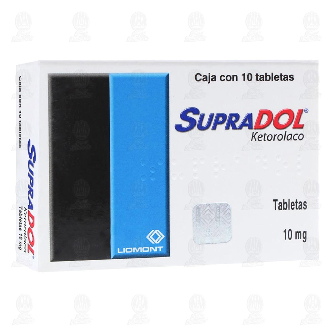 Supradol 10 mg, 10 Tabletas. image number 0