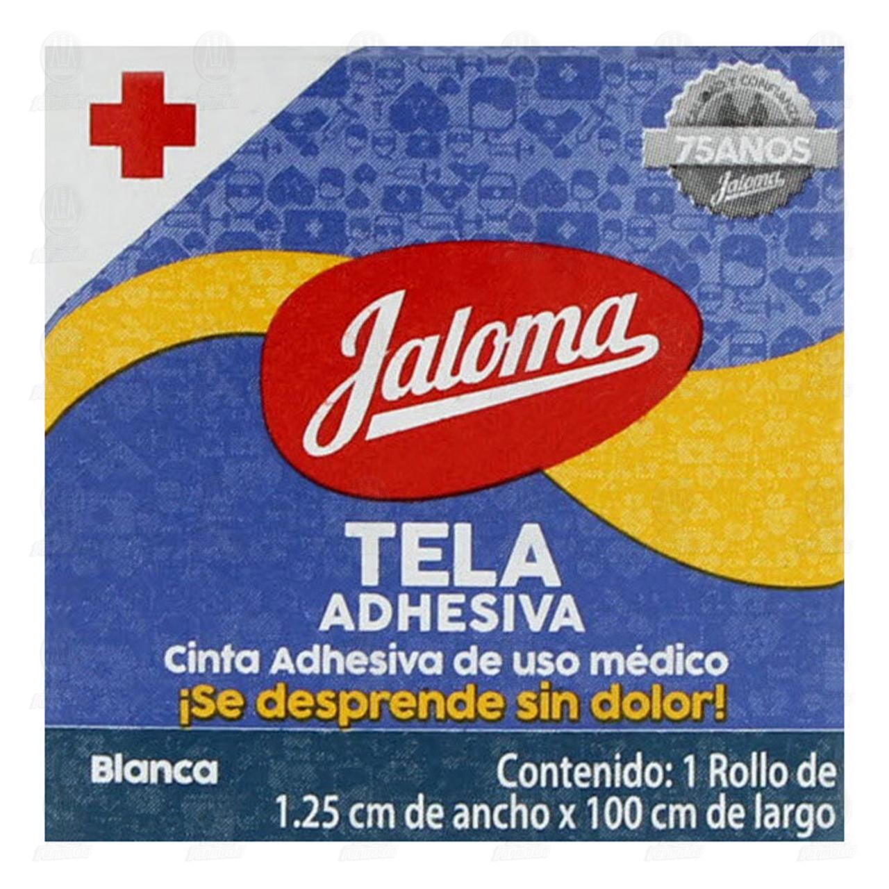 Tela Adhesiva Jaloma Color Blanco 1.25cm x 100cm, 1 pz. image number 3