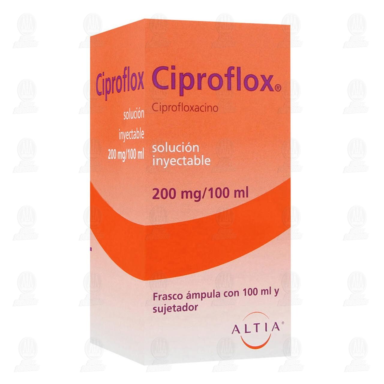 Ciproflox 200 mg Soluci&oacute;n Inyectable, 100 ml. image number 0