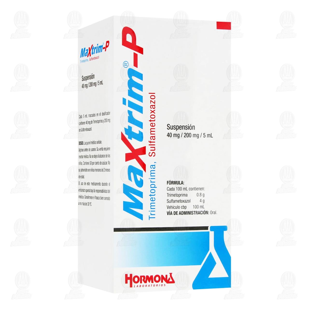 Imagen para Maxtrim P 40mg/200mg/5ml Suspensión, 120 ml.
