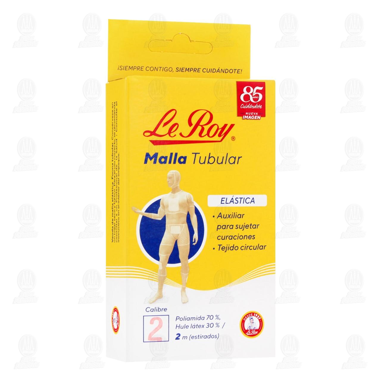 Malla Tubular Le Roy El&aacute;stica Calibre 2 de 2m, 1 pz.