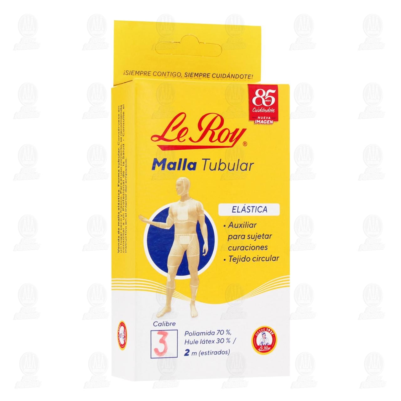 Malla Tubular Le Roy El&aacute;stica Calibre 3 de 2m, 1 pz.