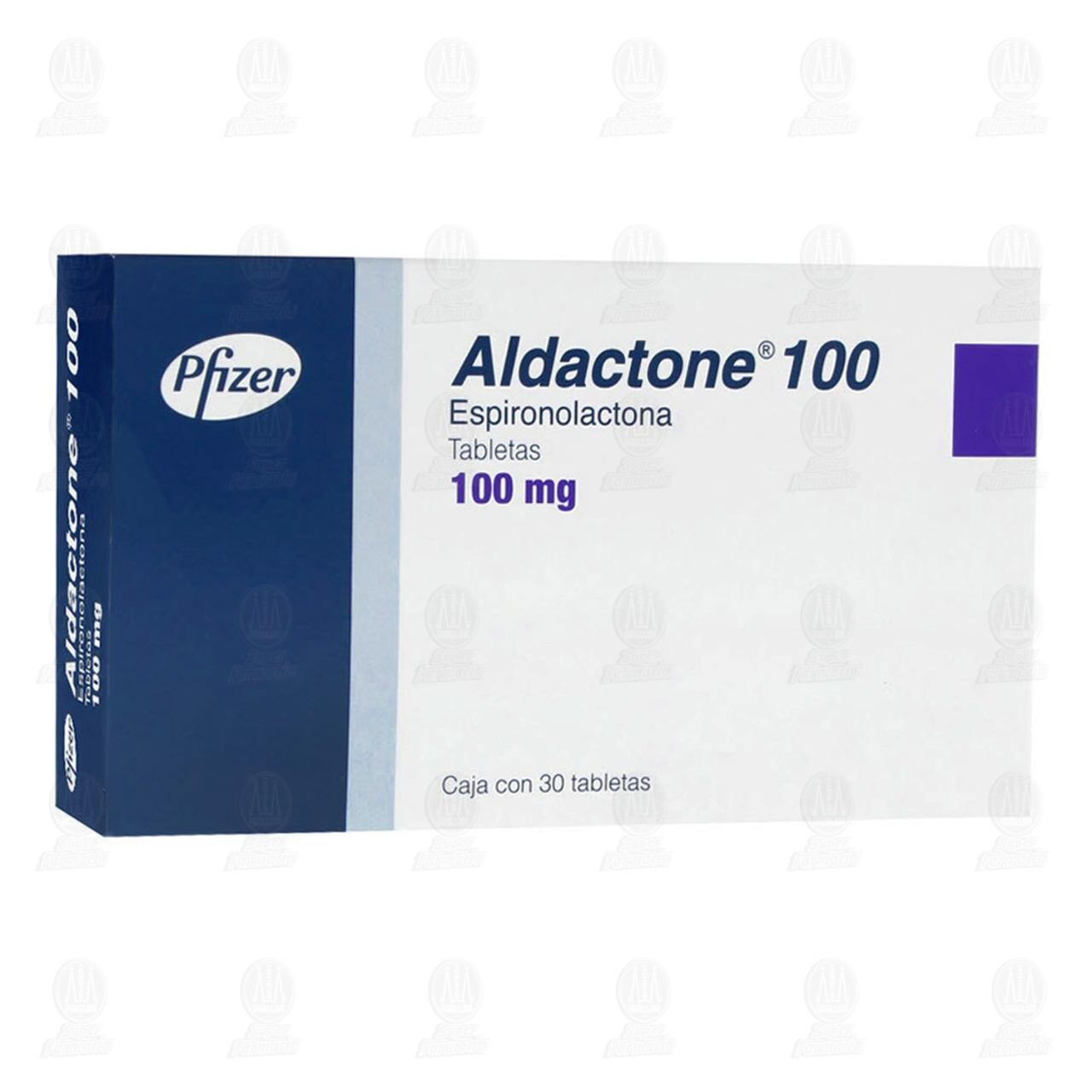 Aldactone 100 mg, 30 Tabletas.