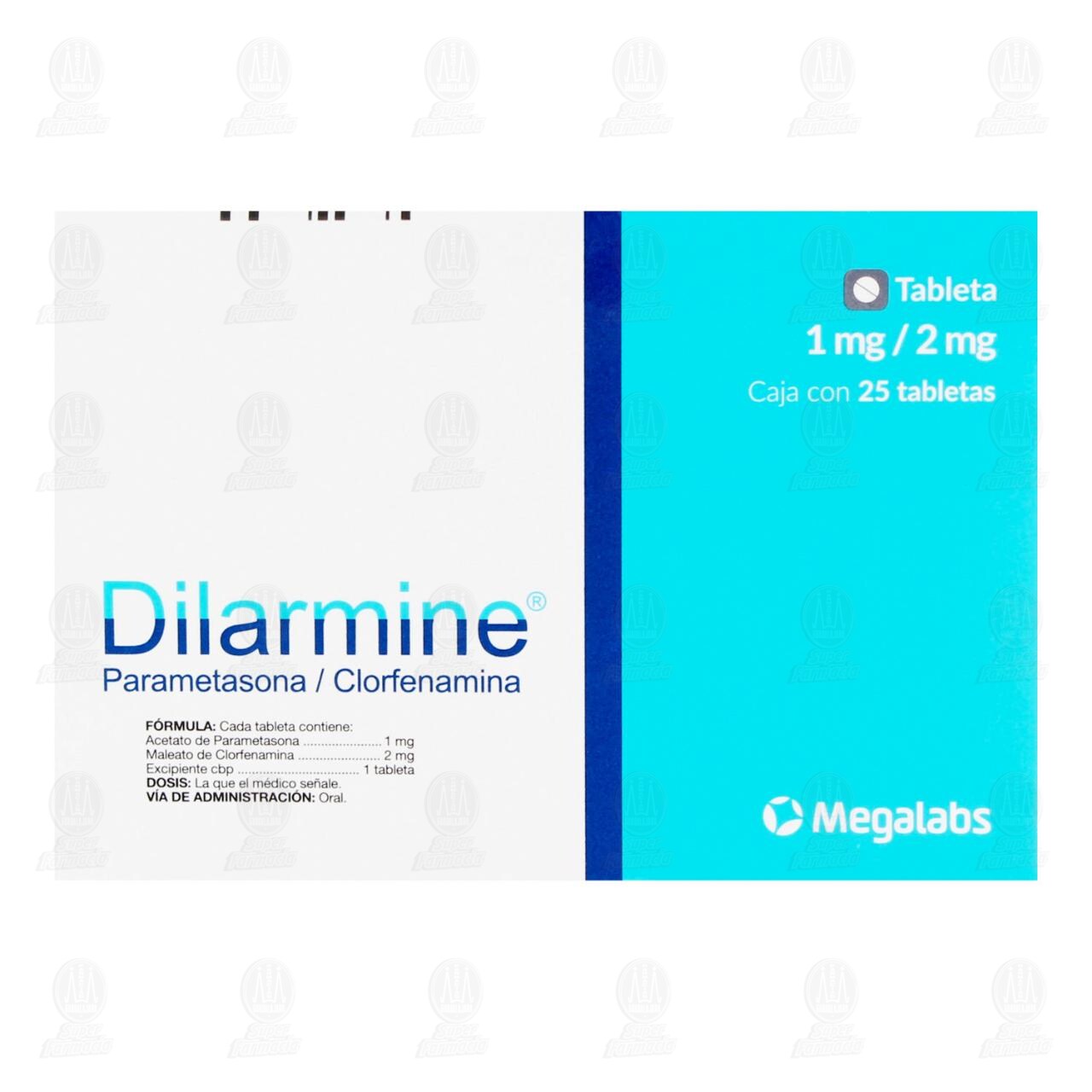 Dilarmine 1mg/2mg, 25 Tabletas. image number 2