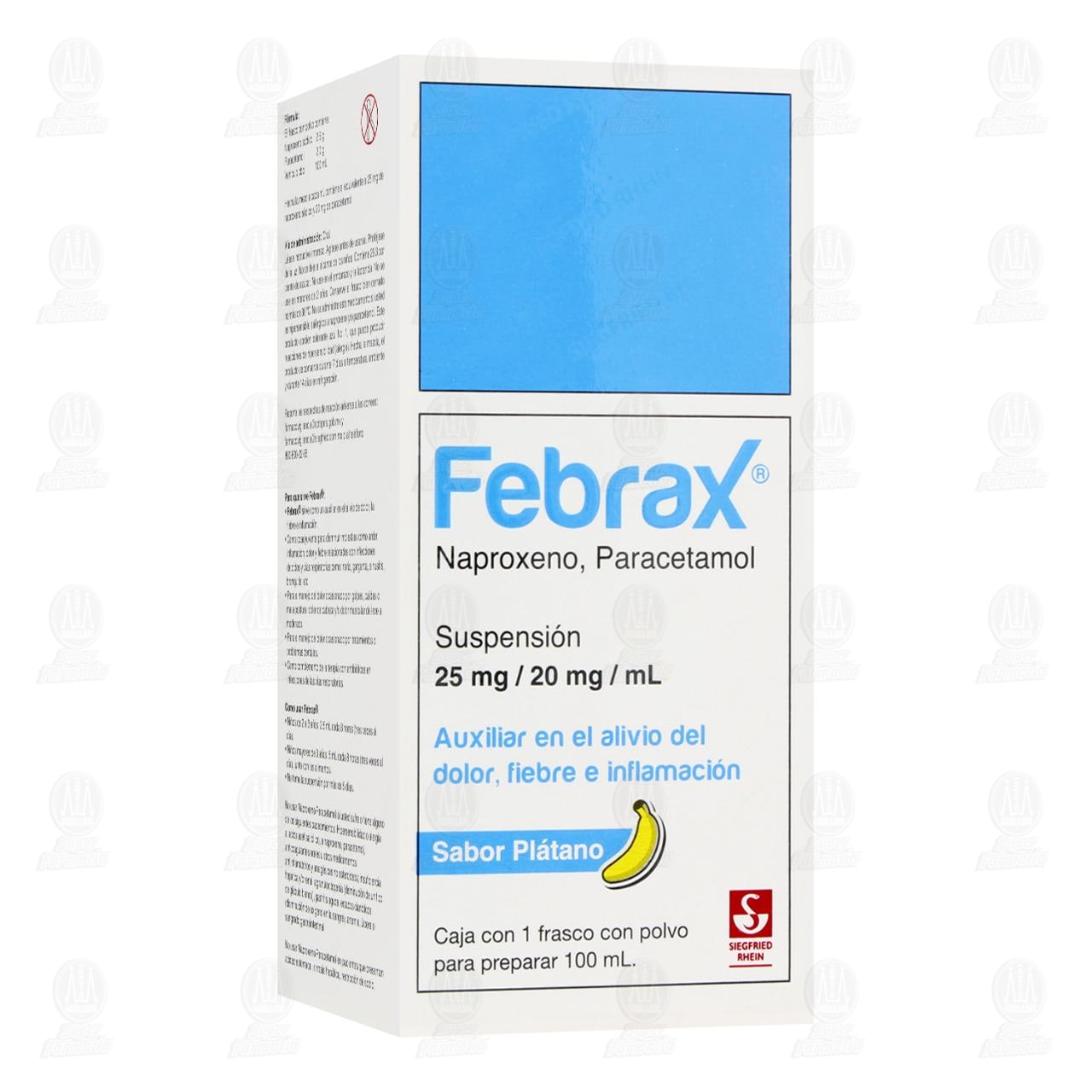 Imagen para Febrax 25mg/20mg/ml Suspensión, 100 ml.