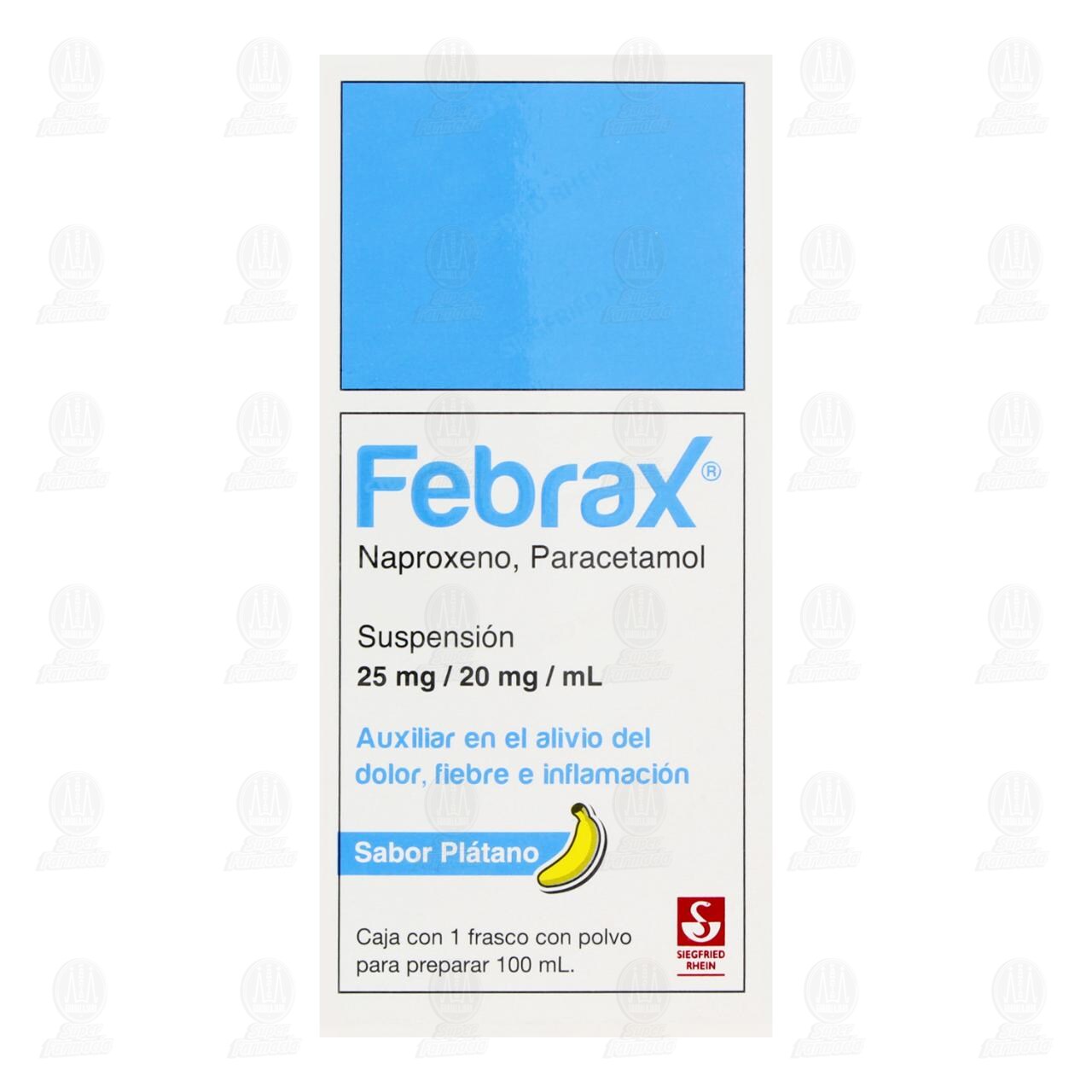 Febrax 25mg/20mg/ml Suspensi&oacute;n, 100 ml. image number 1
