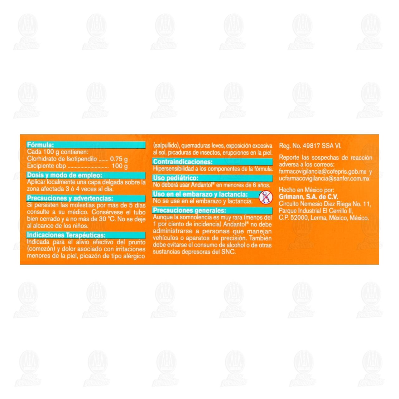 Andantol Jalea 0.75gr/100gr, 25 gr. image number 2