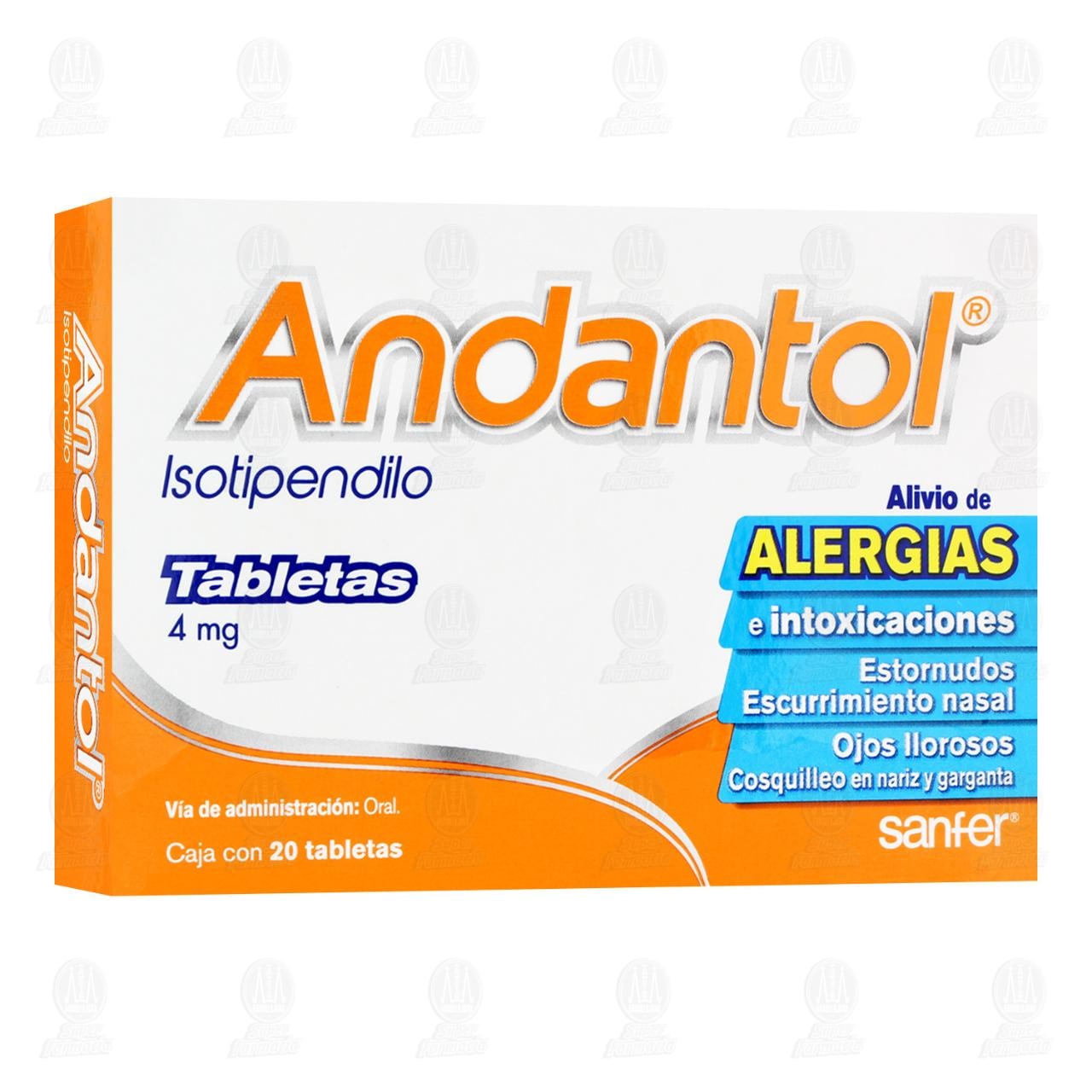 Andantol 4 mg, 20 Tabletas.