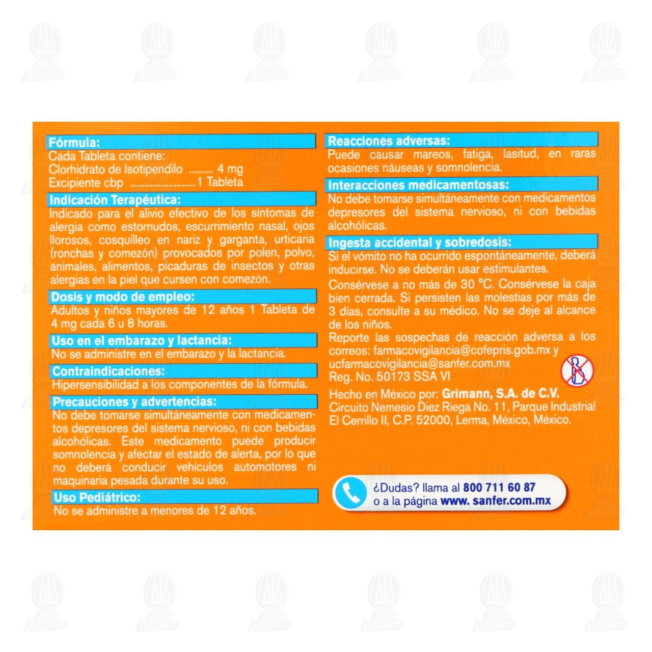 Andantol 4 mg, 20 Tabletas. image number 2