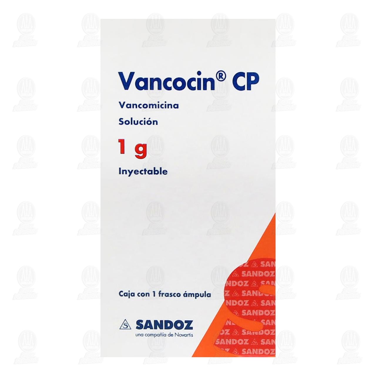 Vancocin CP 1 gr Soluci&oacute;n Inyectable, 1 pz. image number 1