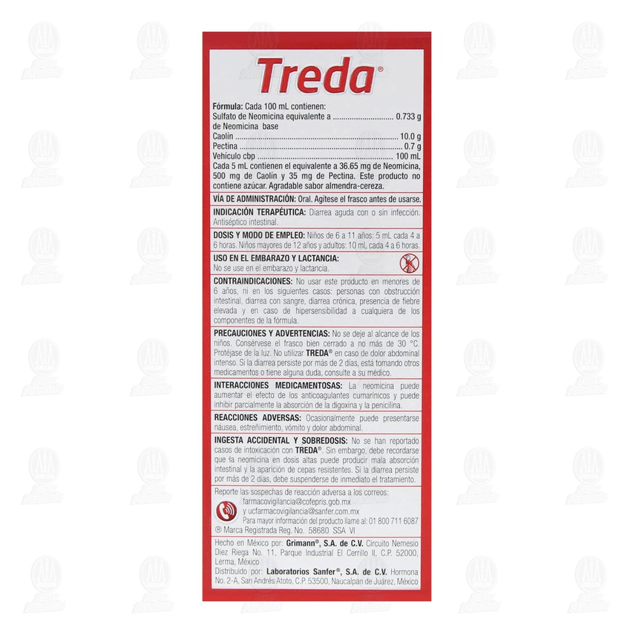 Treda 0.733gr/10gr/0.7gr Suspensi&oacute;n, 75 ml. image number 2