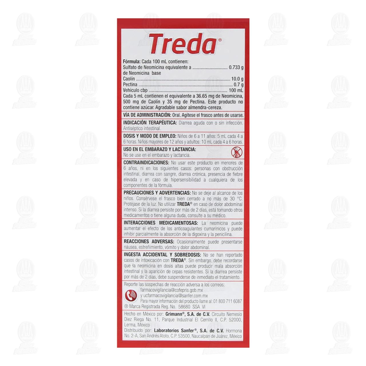 Treda 0.733gr/10gr/0.7gr Suspensi&oacute;n, 75 ml. image number 2