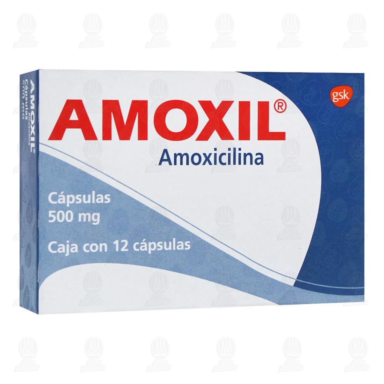 Amoxil 500 mg, 12 C&aacute;psulas. image number 0