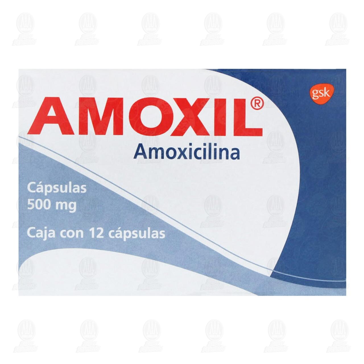 Amoxil 500 mg, 12 C&aacute;psulas. image number 1