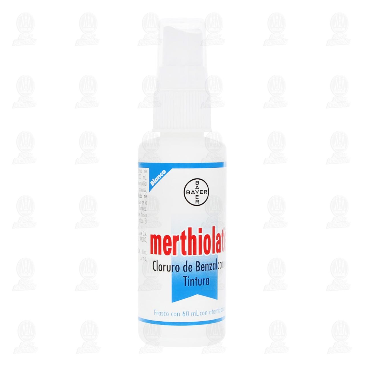 Merthiolate Blanco Atomizador Antis&eacute;ptico, 60 ml. image number 0