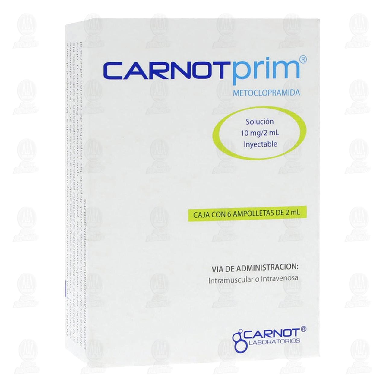 Carnotprim 10mg/2ml Soluci&oacute;n Inyectable 6 Ampolletas, de 2 ml c/u. image number 0