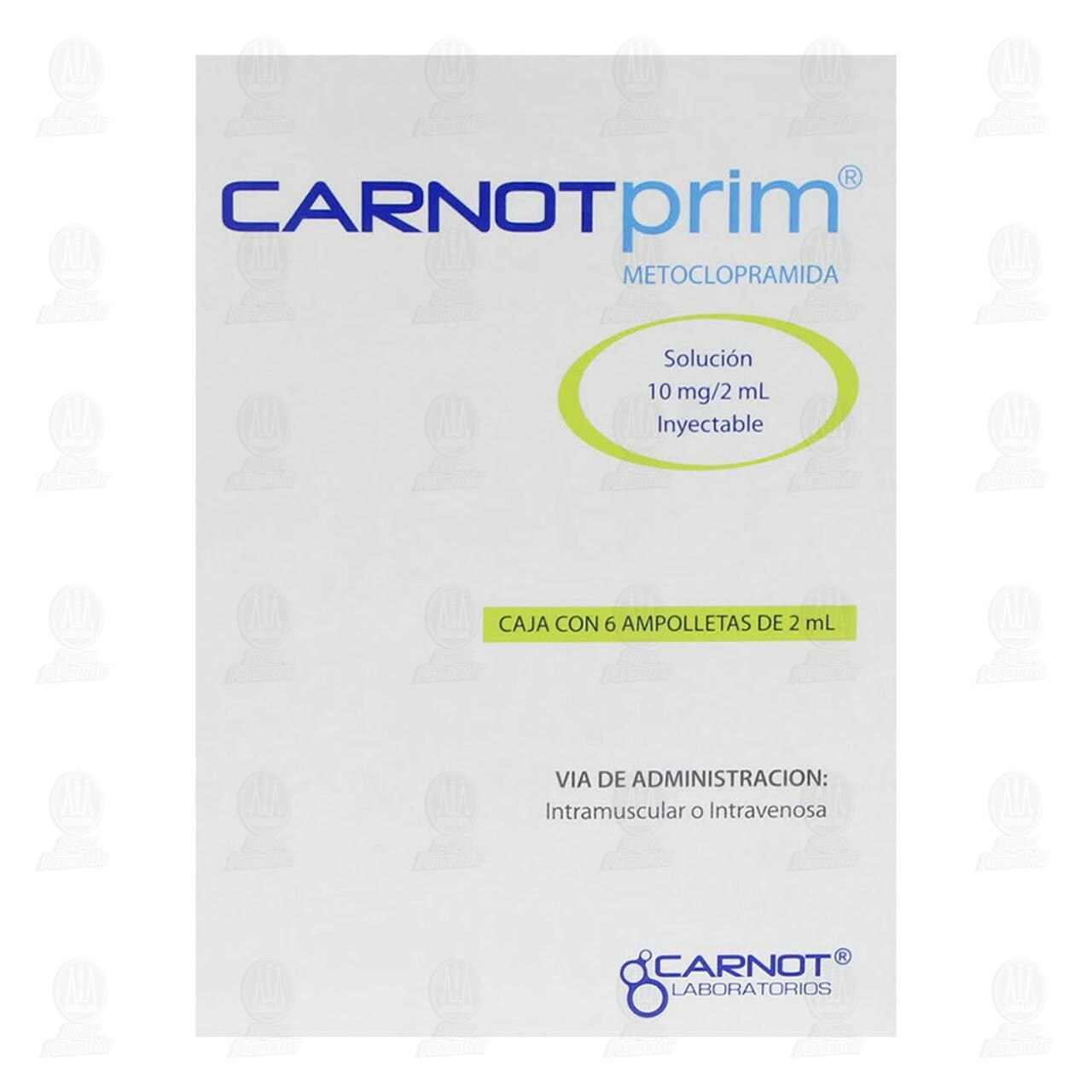 Carnotprim 10mg/2ml Soluci&oacute;n Inyectable 6 Ampolletas, de 2 ml c/u. image number 1
