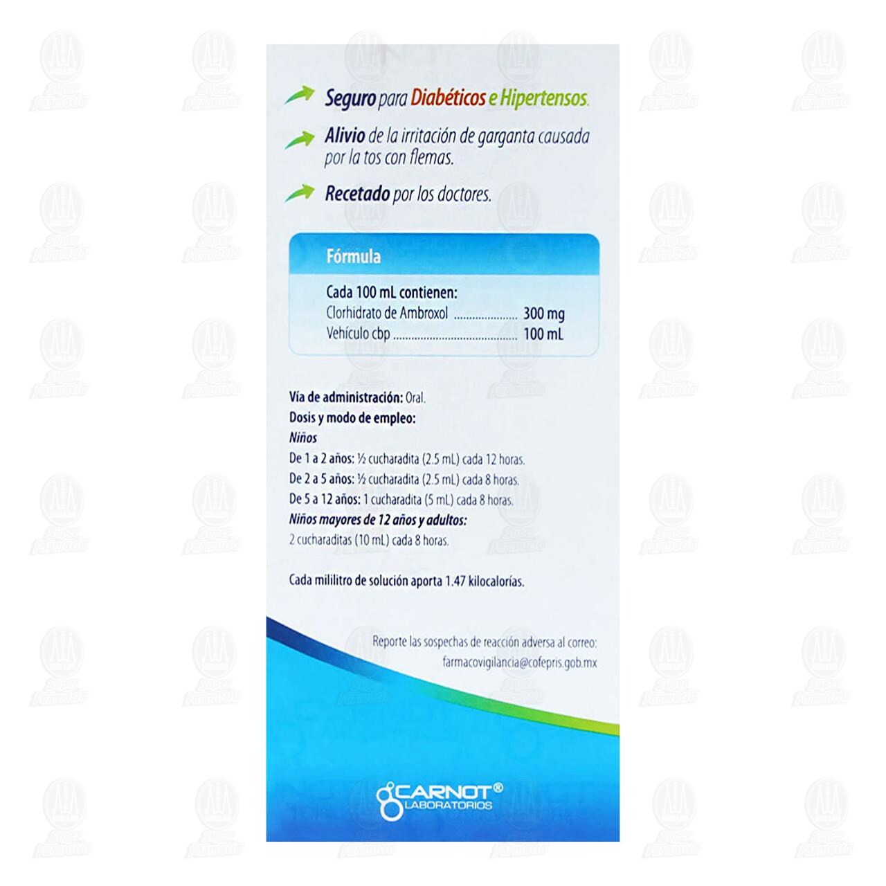 Broxol Soluci&oacute;n Sabor Naranja 300mg/100ml, 120 ml. image number 2